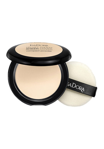 Isadora Velvet Touch Sheer Compact Powder – Shade: 40 Fair Porcelain