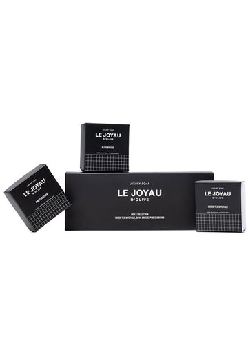 Le Joyau D Olive Soap Men's Collection (Green, Olive, Pine) Set
