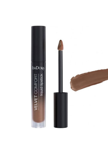 Isadora Velvet Comfort Liquid Lipstick – Shade 68 (Cool Brown)