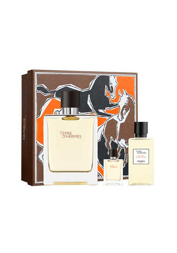 Terre d’Hermès Gift Set – Eau de Toilette + Miniature + Shower Gel