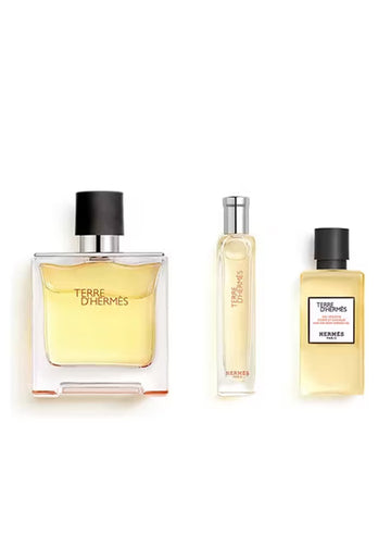 Terre d’Hermès Gift Set – Eau de Parfum + Miniature + Hair & Body Shower Gel