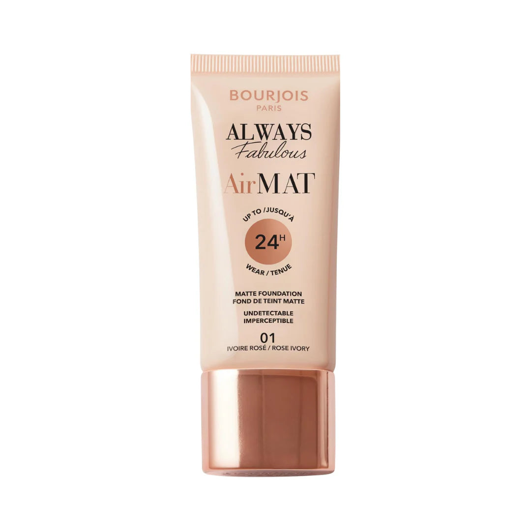 Bourjois Always Fabulous Air Mat Foundation 01 Rose Ivory Default Title