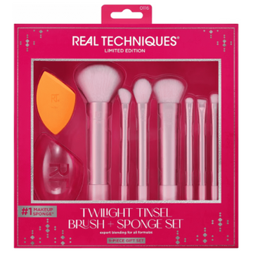 مجموعة فرشاة وإسفنجة تويليت تينسل من ريل تكنيكس