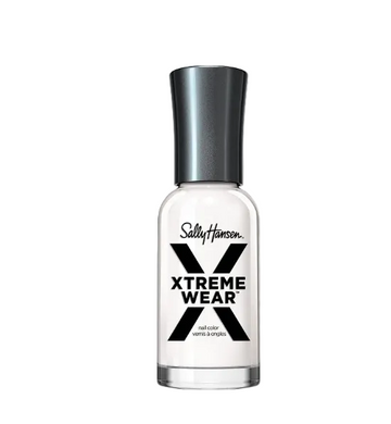 Sally Hansen Xtreme Wear, White On, Long Lasting, Chip Resistant, Semi Opaque, Shiny White Nail Polish