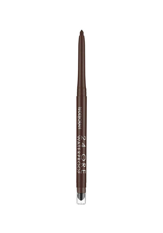 Deborah Milano 24ORE Waterproof Eye Pencil – Shade 02 "Brown" – Automatic Eye Pencil