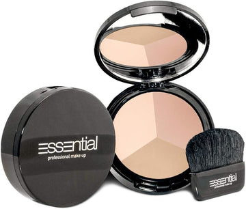 بودرة الوجه المضغوطة Essential Naked - دافئة - Trio21