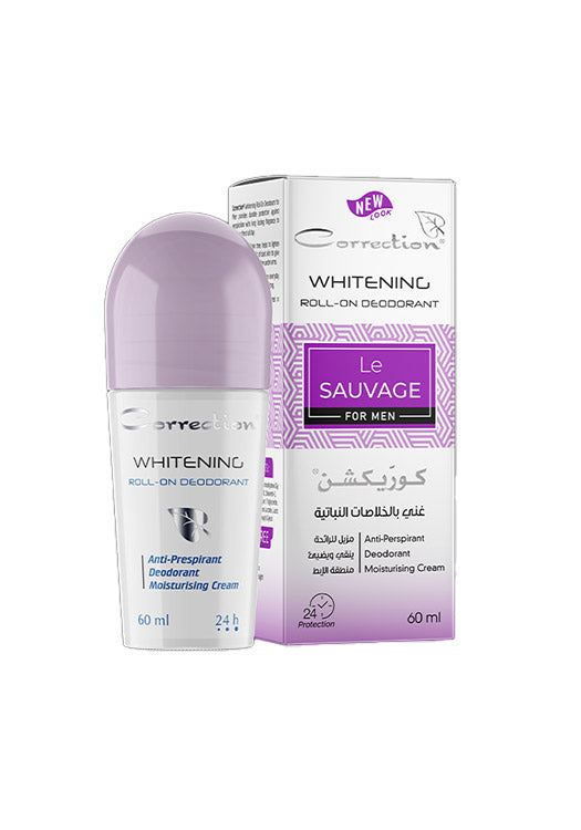 مزيل عرق رول أون لتفتيح البشرة كوركشن لو سوفاج للرجال