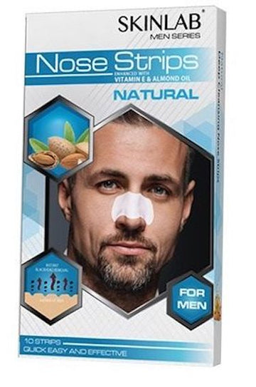 Skinlab Men Series Nose Strips Vitamin E & Almond Oil Natural (10 Strips )