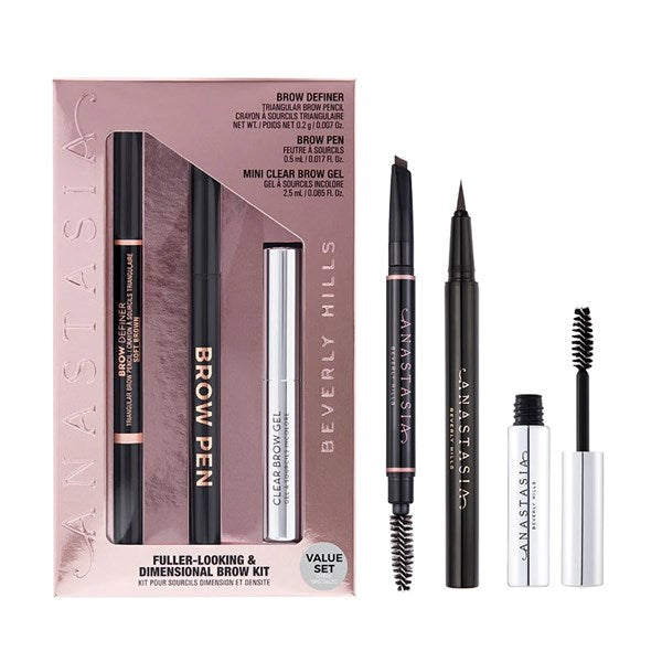 ANASTASIA Fuller Looking+Dimensional Brows Kit-Soft Brown Default Title