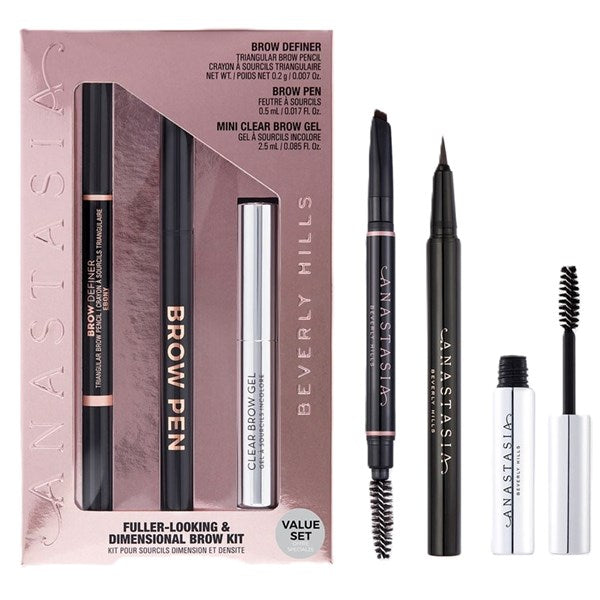 ANASTASIA Fuller Looking + Dimensional Brows Kit - Ebony Default Title