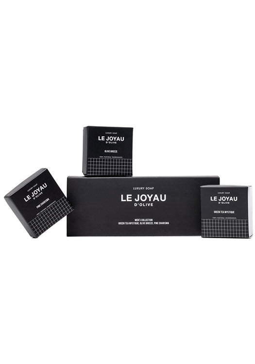 Le Joyau D Olive Soap Men's Collection (Green, Olive, Pine) Set