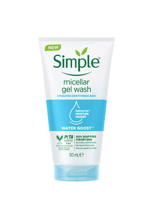 SIMPLE Water Boost Micellar Facial Gel Wash 150 ML
