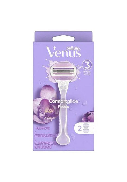 Gilletteâ¯Venusâ¯ComfortGlideâ¯Breeze â 3-Blade Razor Set (Purple, 2 Pack) Default Title