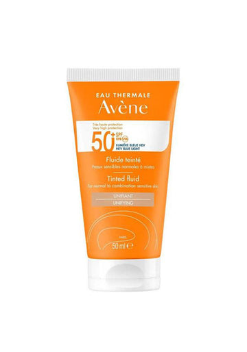 أفين صن بلوك فلويد تينتيد موحد فائق الخفة SPF50+

