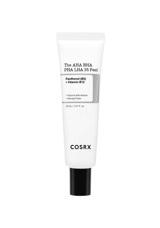 COSRX The AHA BHA PHA LHA 35 تقشير مع Panthenol (B5) و Vitamin B12 30 ML