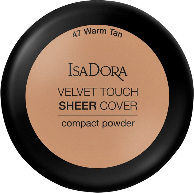 Isadora Velvet Touch Sheer Compact Powder- Warm Tan Default Title