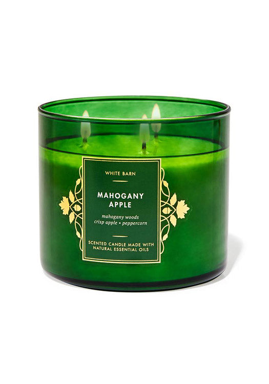 وايت بارن - باث آند بودي وركس - شمعة تفاح ماهوجني