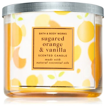 Bath & Body Works Sugared Orange & Vanilla Scented Candle 411G