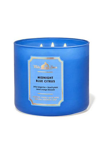 وايت بارن - باث آند بودي وركس - شمعة حمضيات زرقاء منتصف الليل