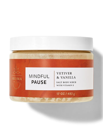 Bath & Body Works Mindful Pause Vetiver & Vanilla Body Scrub 482 G