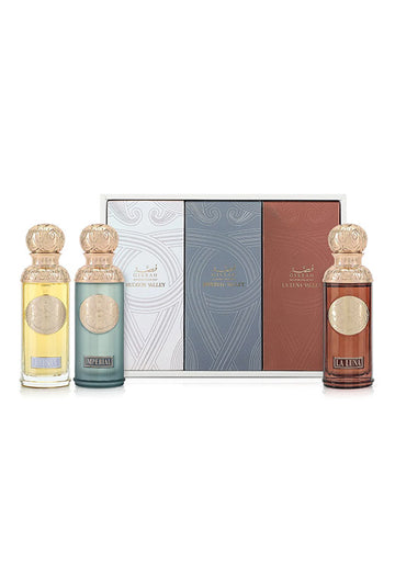 مجموعة قصةفاليز – ثلاث عبوات عطرية، حجم كل منها ٥٠ مل، للرجال والنساء، تركيز EDP
