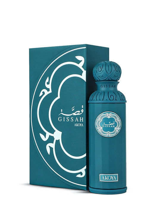 Gissah Akoya ماء عطر â للجنسين (زجاجة فيروزية) 200 مل