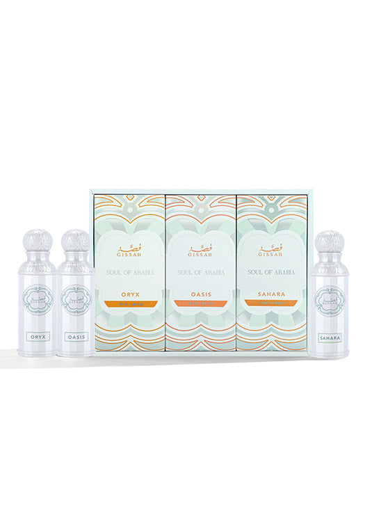 قصة مجموعة  روح الجزيرة العربية  ثلاث عبوات EDP  للجنسين