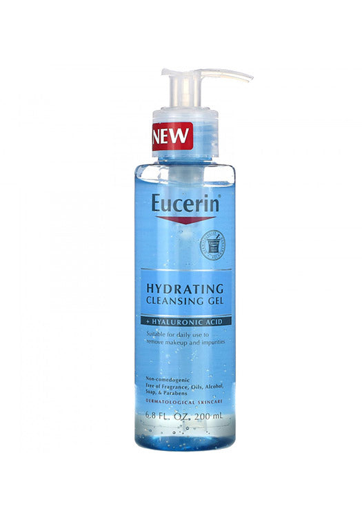 Eucerin Face Hydrating Cleansing Gel  Gentle Daily Facial Cleanser