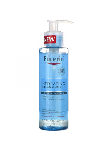 Eucerin Face Hydrating Cleansing Gel  Gentle Daily Facial Cleanser