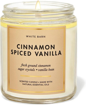 White Barn Cinnamon Spiced Vanilla Scented Candle 198G