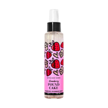 Bath & Body Works Strawberry Pound Cake Diamond Shimmer Mist