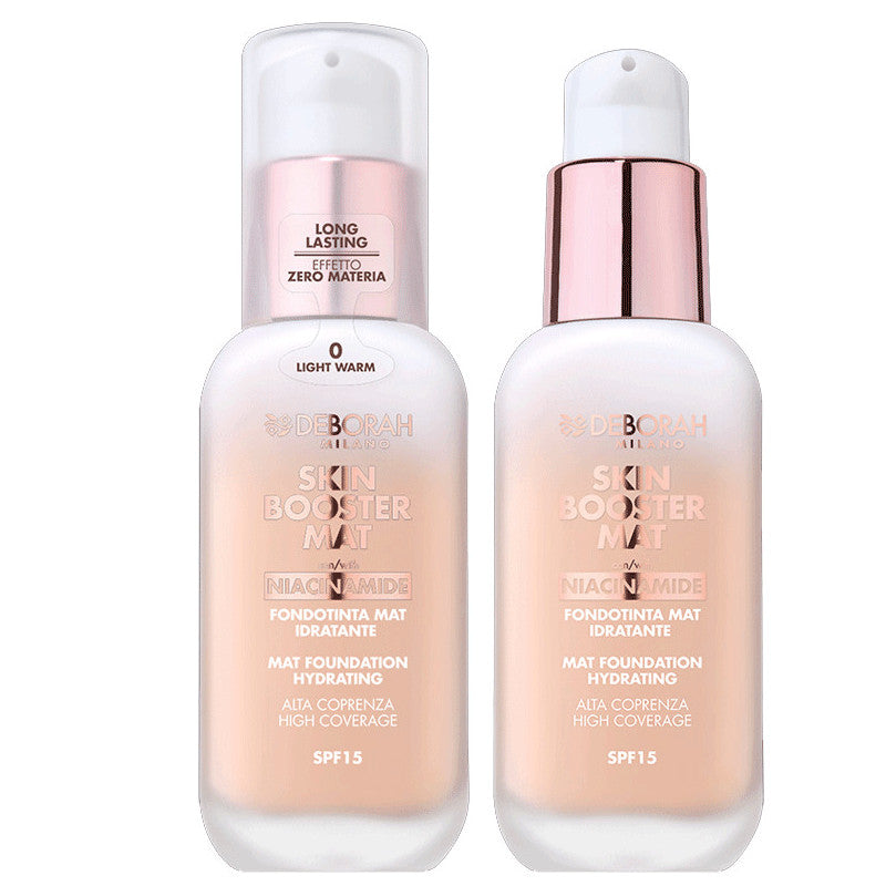 Deborah Skin Boost Mat Foundation SPF15 Niacinamide 0 Light Warm Default Title