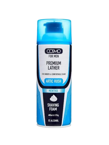 COSMO SHAVING FOAM ARTIC RUSH MENTHOL 400ML WH