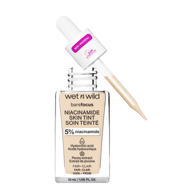 WET N WILD BARE FOCUS NIACINAMIDE SKIN TINT FAIR CLEAR