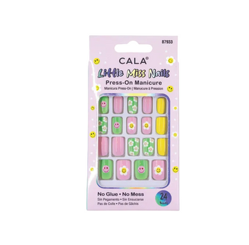CALA LITTLE MISS NAILS PRESS ON MANICURE YELLOW GREEN