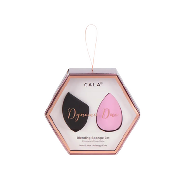 CALA DYNAMIC DUO BLENDING SPONGE SET BLACK/PINK