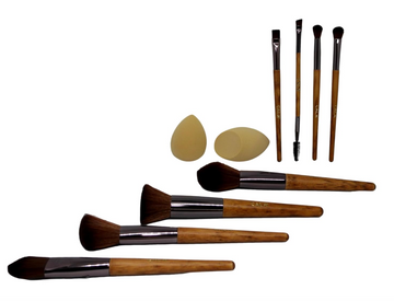 CALA RUSTIC 10 PIECE FULL FACE BRUSH SET
