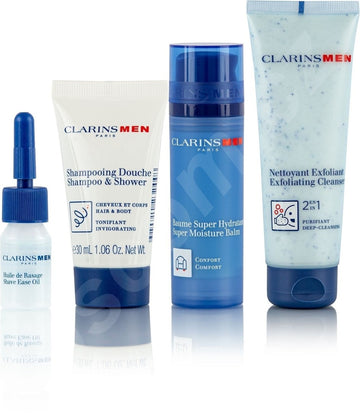 Clarins Men G.S Men Spr Moist Balm 50Ml+Exf Clnsr 125Ml+Shampoo&Shwer 30Ml