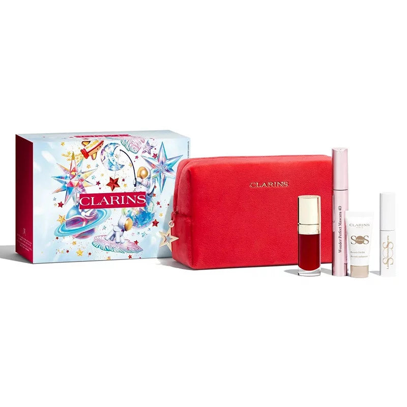 Clarins Make-Up G.S Lip Comfort Oil 03+Wnder Prfct Mscra 4D+Sos Lashes Mini Default Title