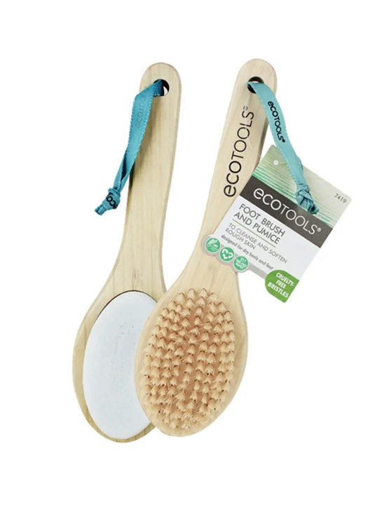 Ecotools Bamboo Foot Brush and Pumice Default Title