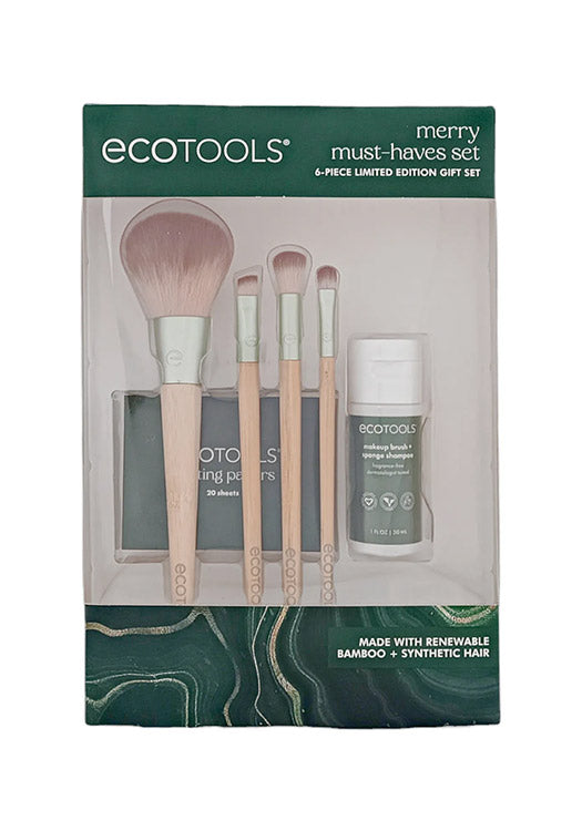 Ecotools Merry Must Haves 4-Piece Makeup Brush Set Default Title