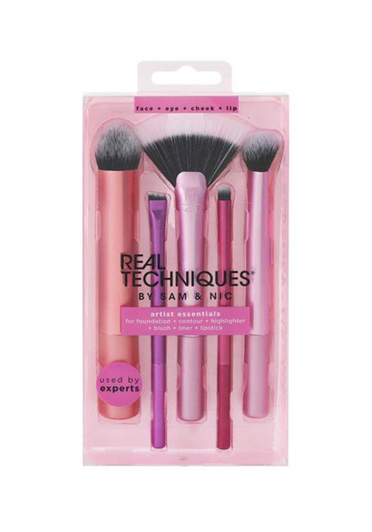 Real Techniques Face Eye Cheek & Lip Brush Set 5 Piece Default Title
