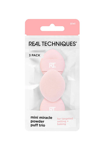 مجموعة إسفنجات البودرة الصغيرة ميني ميراكل من ريل تكنيكس – 3 قطع