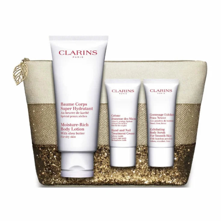 Clarins Skin Care G.S Moist Rich Bl+Hand &Nail Treat+Exfo Body Scrub Default Title