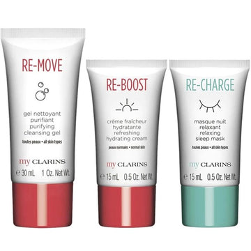 Clarins Skin Care G.S My Cls Clnsng Gel 30Ml+Hydr Crm Ns 15Ml+Sleep Mask