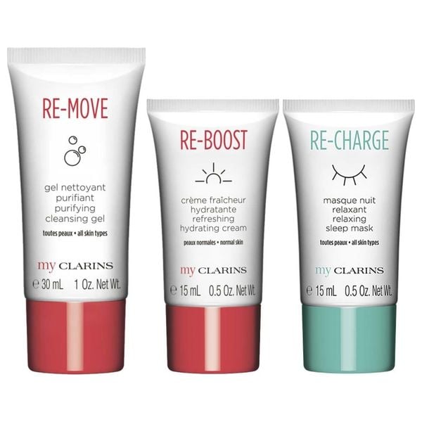 Clarins Skin Care G.S Mu Cls Clnsng Gel 30Ml+Hydra Crm 15Ml+Sleep Mask 15Ml Default Title