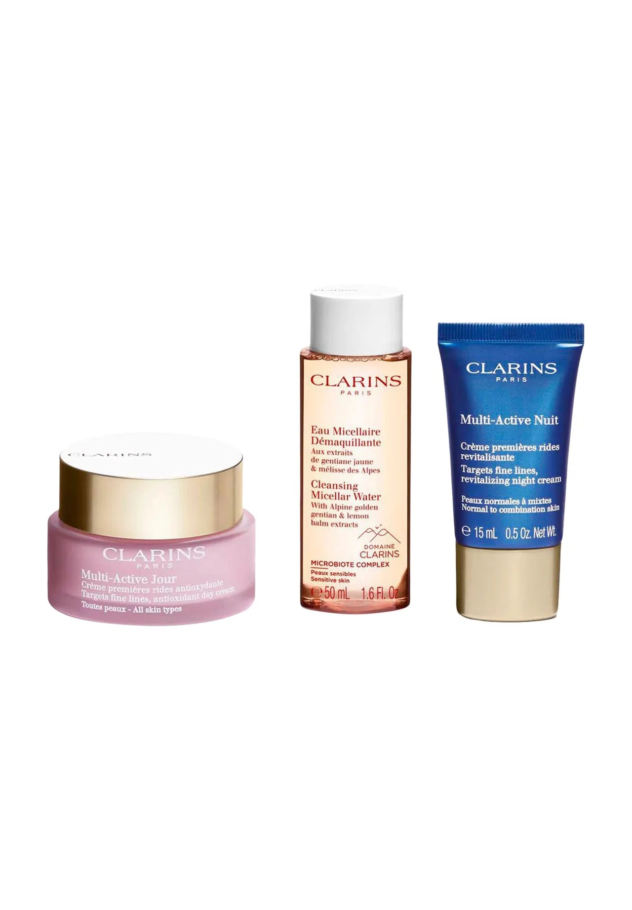 Clarins Skin Care G.S G.S Ma Day 50Ml+Ma Nght 15Ml +Clnsng Micellar Water 50Ml Default Title