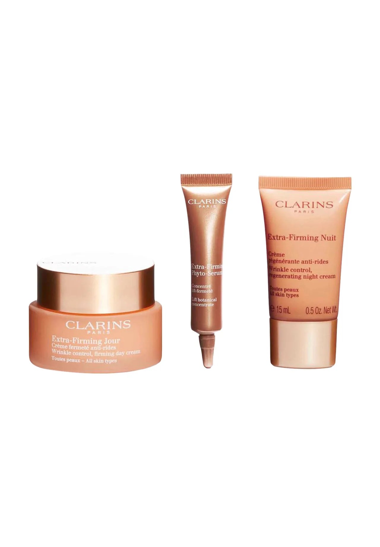 Clarins عناية بالبشرة G.S إكسترا فرم نهاري 50Ml+إكسترا فرم ليلي 15Ml+إكسترا فرم فايتو سيرم 10Ml Default Title