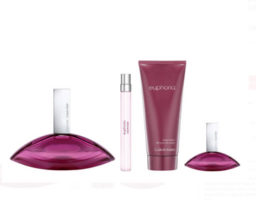 CALVIN KLEIN  GIFTSET EUPHORIA WOMEN EDP 100ML+EDP 15ML MINI+BL 100ML