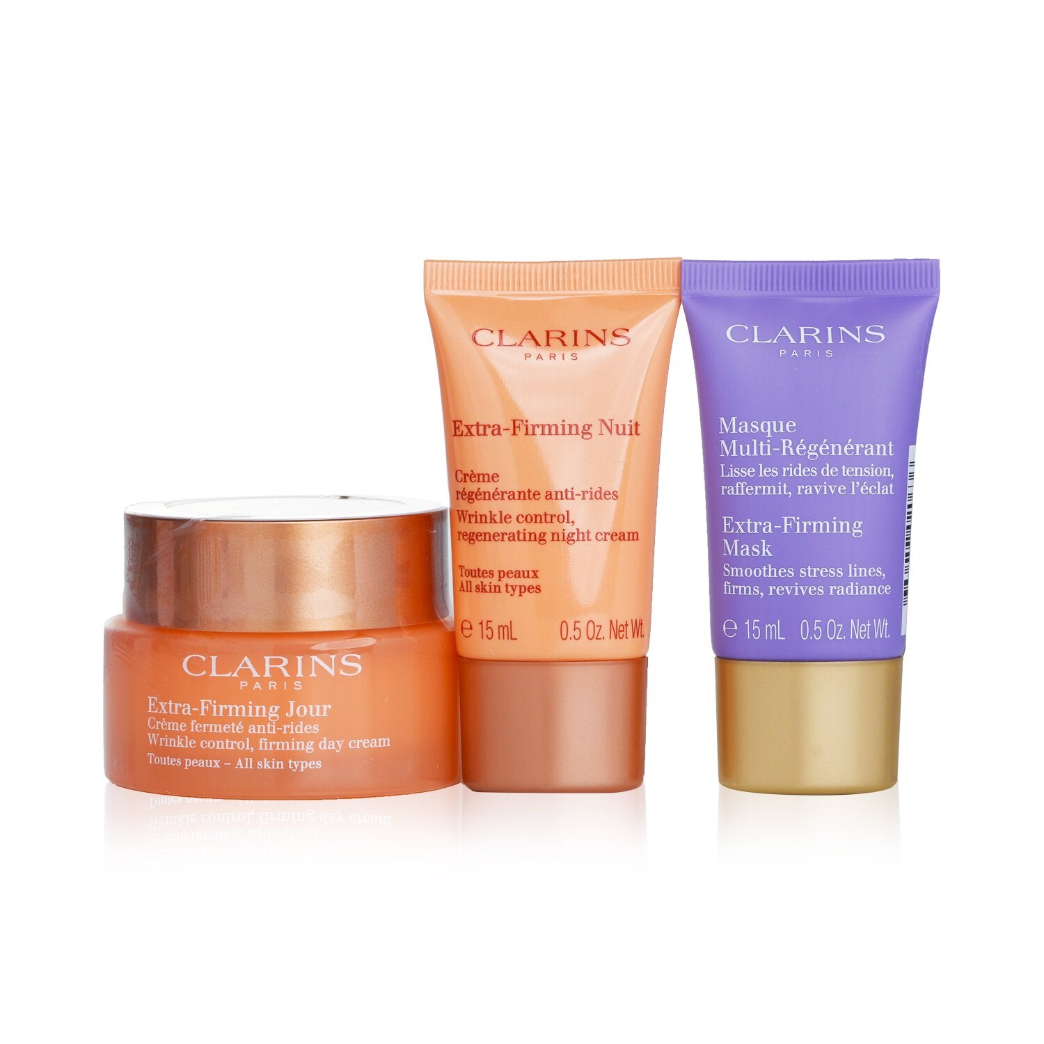 Clarins عناية بالبشرة G.S إكسترا فرم نهاري 50Ml+إكسترا فرم ليلي 15Ml+إكسترا فرم ماسك 15Ml Default Title